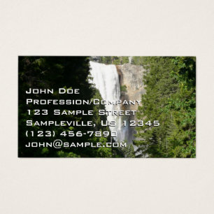 Cartes De Visite Chutes vernales II dans le parc national Yosemite