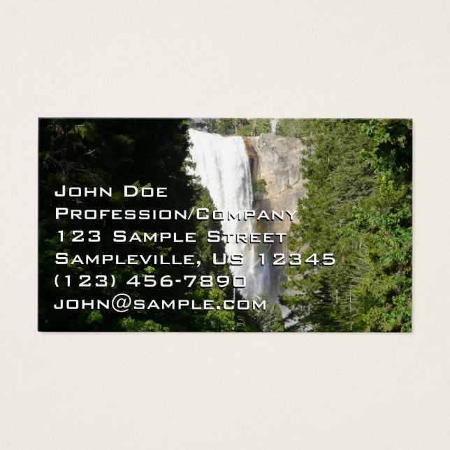 Cartes De Visite Chutes vernales II dans le parc national Yosemite (Devant)