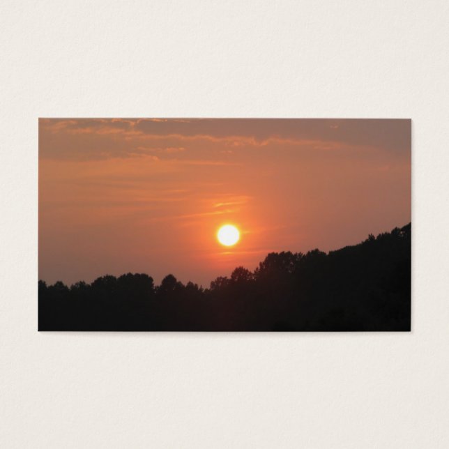Cartes De Visite Ciel au coucher du soleil (Devant)