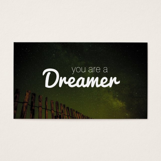 Cartes De Visite Ciel nocturne | Dreamer (Devant)
