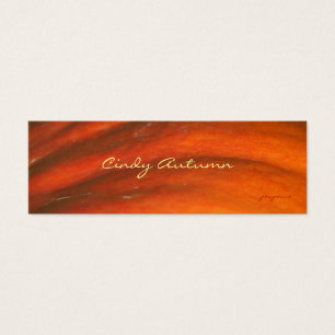 Cartes De Visite Cindy signet d'automne