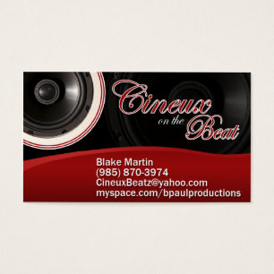Cartes De Visite Cineux sur le battement