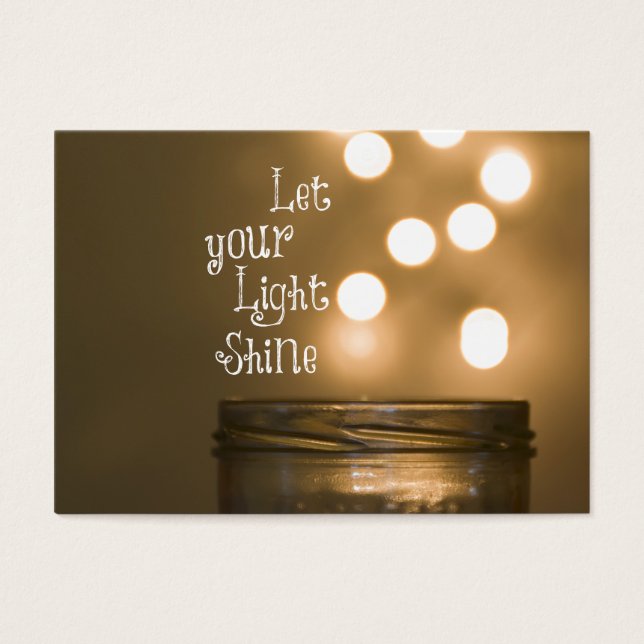 Cartes De Visite Citation chrétienne inspirée de la Bible (Devant)