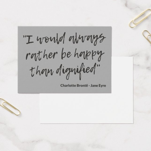 Cartes De Visite Citation de Jane Eyre I (Bureau)
