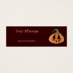 Cartes De Visite Citrouille de campagne Jack-o-lanterne