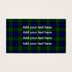 Cartes De Visite Clan de Campbell de tartan de Blackwatch