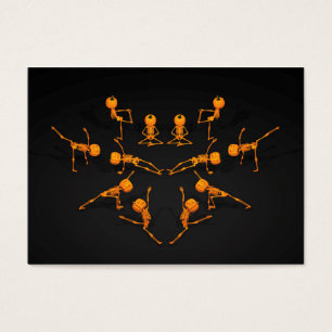 Cartes De Visite Classe de Yoga d'Halloween