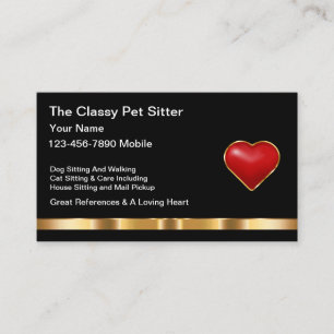 Cartes de visite Classé Pour Animaux De Compagnie 