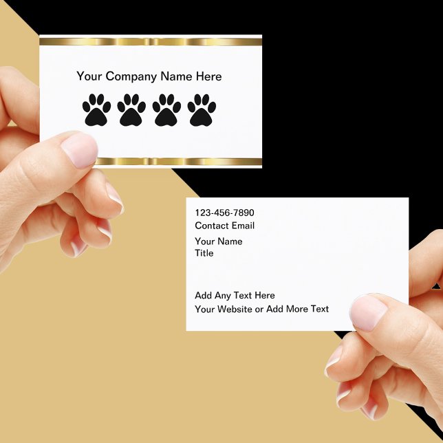 Cartes de visite classe pour services de soins pou (Créateur téléchargé)