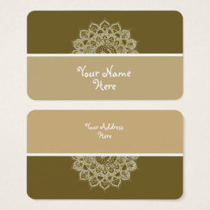 Cartes De Visite Classique Mandala Inde Style 4