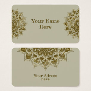Cartes De Visite Classique Mandala Inde Style 4