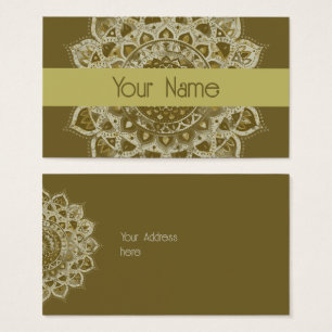 Cartes De Visite Classique Mandala Inde Style 4