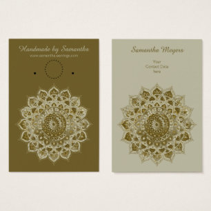 Cartes De Visite Classique Mandala Inde Style 4