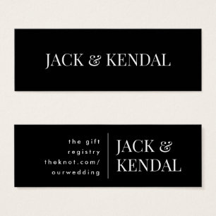 Cartes De Visite Classique Moderne Gras Gros Monogramme Cadeau Simp