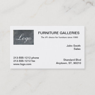 Cartes de visite classiques avec logo gris ardoise