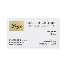 Cartes de visite classiques du logo beige