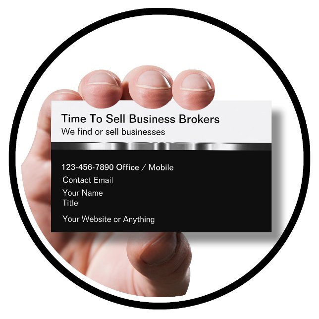 Cartes de visite Classy Business Broker (Créateur téléchargé)