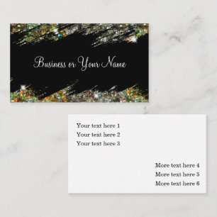 Cartes de visite Classy Elegant Crystal Bling