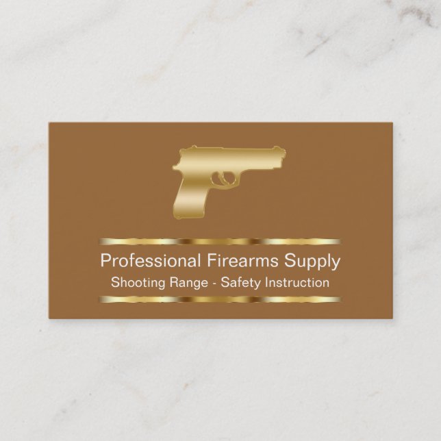 Cartes de visite Classy Firearms (Devant)