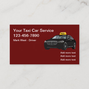 Cartes de visite Classy Taxi