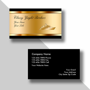 Cartes de visite Classy Yacht Broker