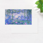 Cartes De Visite Claude Monet Water Lilie L'Art Impressionniste Fra<br><div class="desc">Claude Monet Water Lilies Art French Impressionist Water Lilies (ou Nympheas) est une série d'environ 250 peintures à l'huile de l'impressionniste français Claude Monet. Les peintures représentent le jardin fleuri de Monet à Giverny.</div>