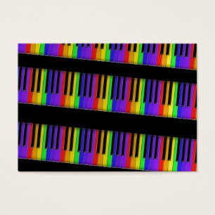 Cartes De Visite clavier arc en ciel