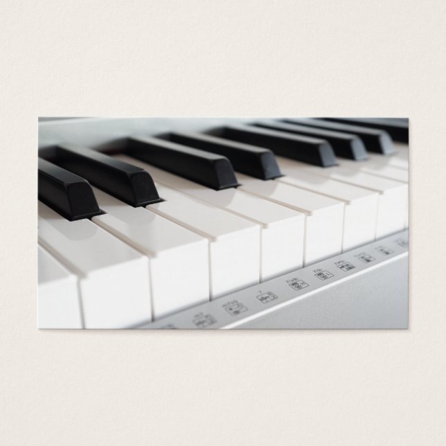 Cartes De Visite Clavier numérique pour piano (Devant)