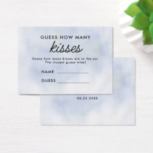 Cartes De Visite Cloud 9 Blue Sky Devine Combien De Baisers Jeu