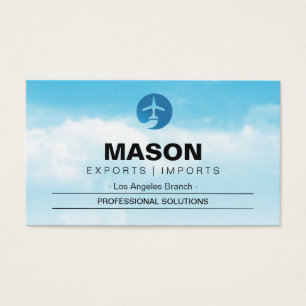 Cartes De Visite Clouds Sky Flying Airplane