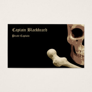 Cartes De Visite Club de pirate - crâne et os croisés