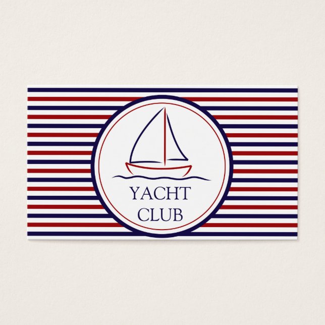 Cartes De Visite Club de yacht (Devant)