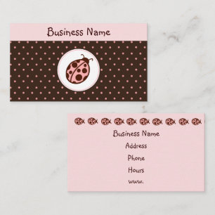 Cartes de visite coccinelle