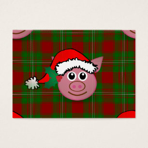 Cartes De Visite cochon de noël