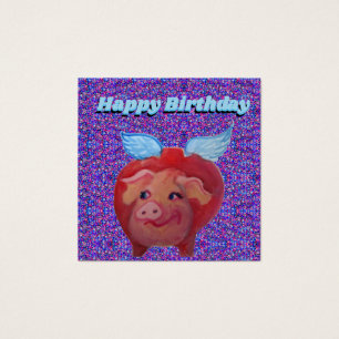 Cartes De Visite Cochon gras volant