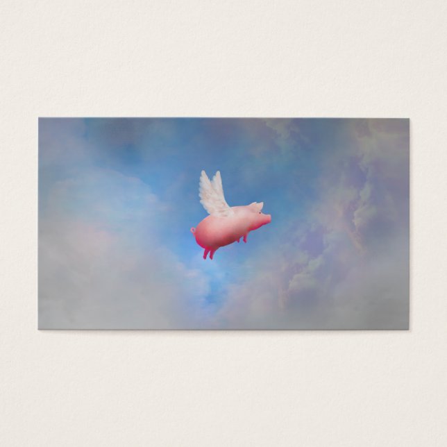 Cartes De Visite cochon volant (Devant)