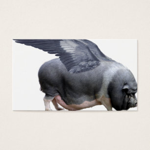 Cartes De Visite cochon volant