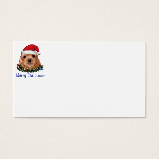 Cartes De Visite Cocker Spaniels (Devant)