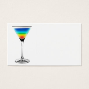 Cartes De Visite cocktail - couleurs d'arc-en-ciel