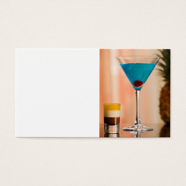 Cartes De Visite Cocktail Curacao (Devant)