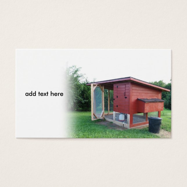 Cartes De Visite coco de poulet rouge (Devant)