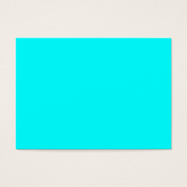 Cartes De Visite Code hexadécimal bleu néon 00ffff (Devant)