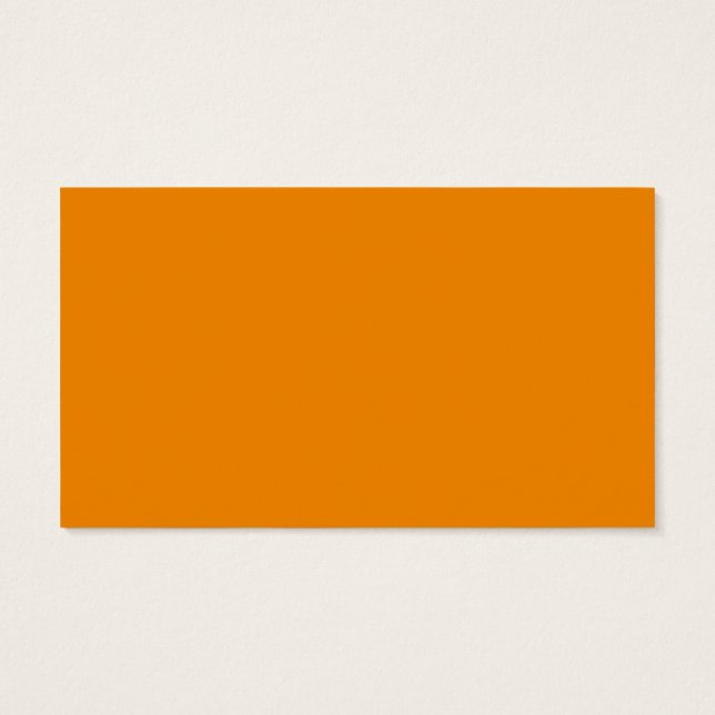 Cartes De Visite Code hexadécimal de la tangerine F28500 (Dos)