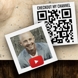 Cartes De Visite Code QR de la chaîne YouTube