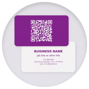 Cartes De Visite Code QR instantané avec l'URL de votre site web