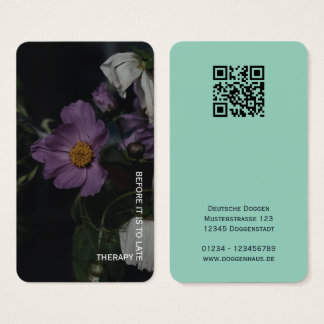 Cartes De Visite Code QR Thérapie Labyrinthe Surréaliste Psychologi