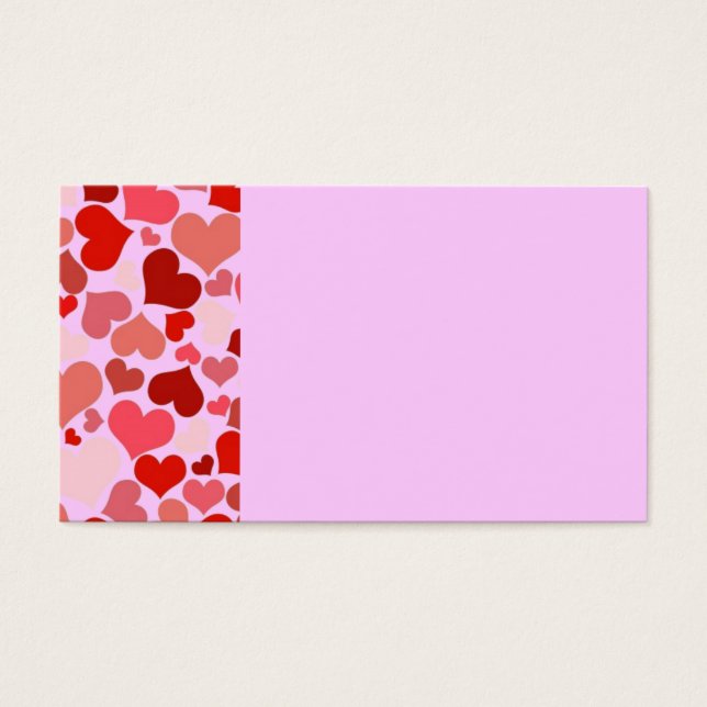 Cartes De Visite Coeurs (Devant)