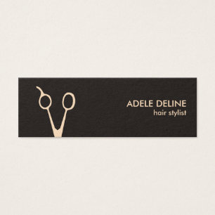 Cartes De Visite Coiffeur chic minimaliste de ciseaux