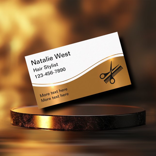 Cartes de visite coiffeurs classiques (Créateur téléchargé)
