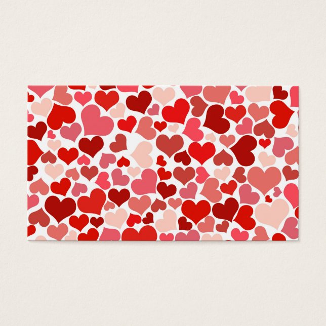 Cartes De Visite Collage des coeurs (Devant)